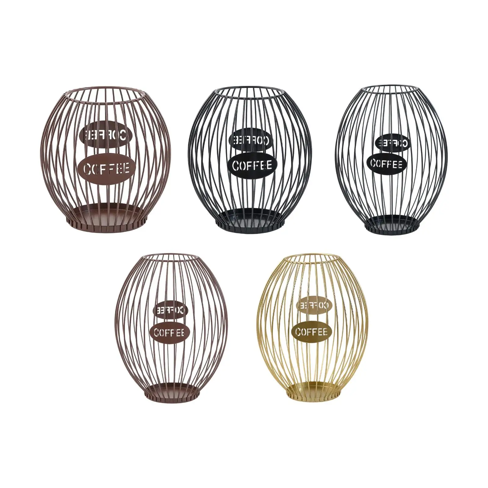 

Настольный держатель для кофейных капсул в скандинавском стиле, проволочная корзина-органайзер для эспрессо-капсул для домашней кухни и кофейного уголка