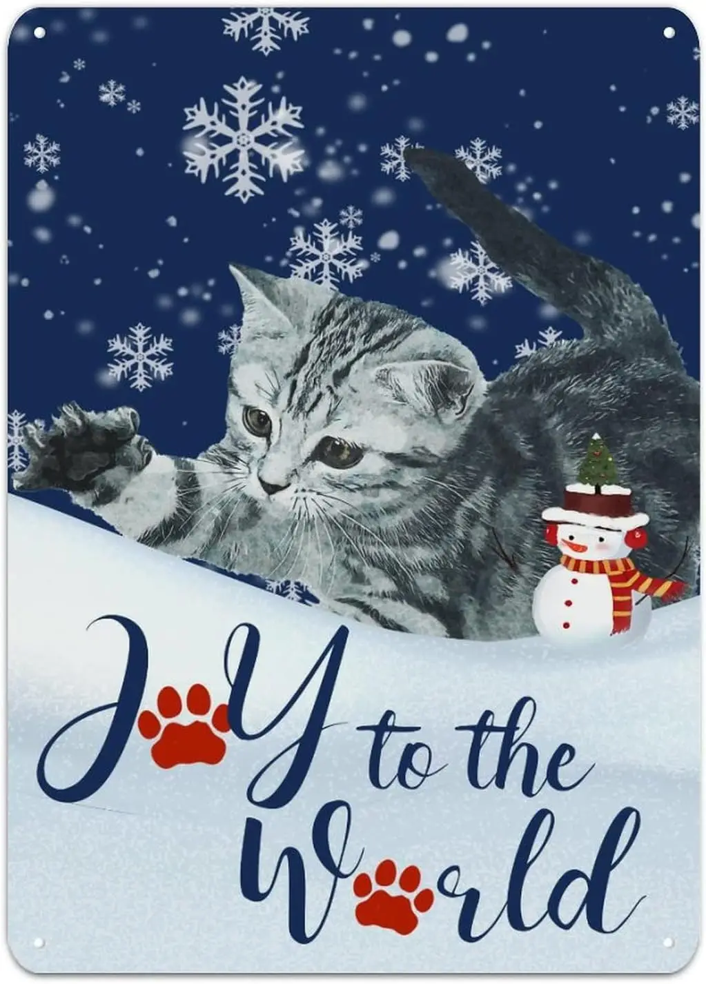 

Жестяная Табличка с надписью «Joy to The World», 14 х10 дюймов