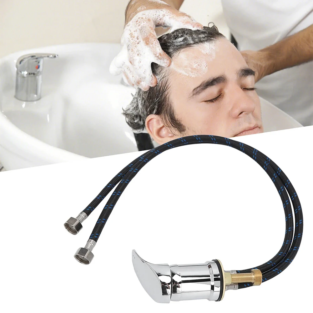 For Hair Salons Leak-proof Valve Barber Shop Faucet Salon Environment Alloy Construction Barber Faucet Compact Portable Design
