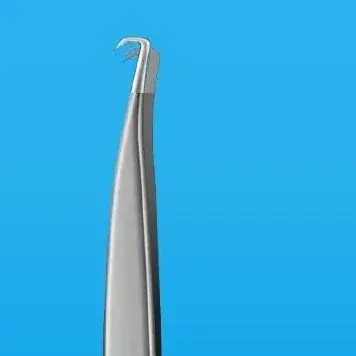 여드름 블랙헤드 핀셋 7자형 후크 클립 얼굴 미용 여드름 제거 바늘 도구 피부 관리용