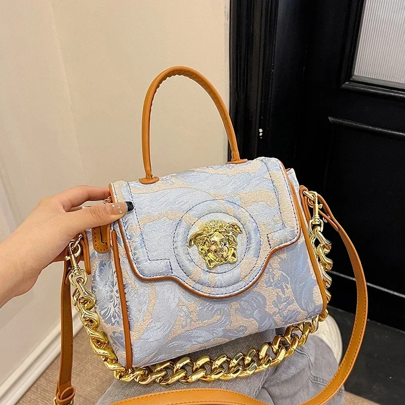 Artisan Couture Maßgeschneiderte Damenhandtasche Luxus Vintage Leder Umhängetasche High End Schultertasche