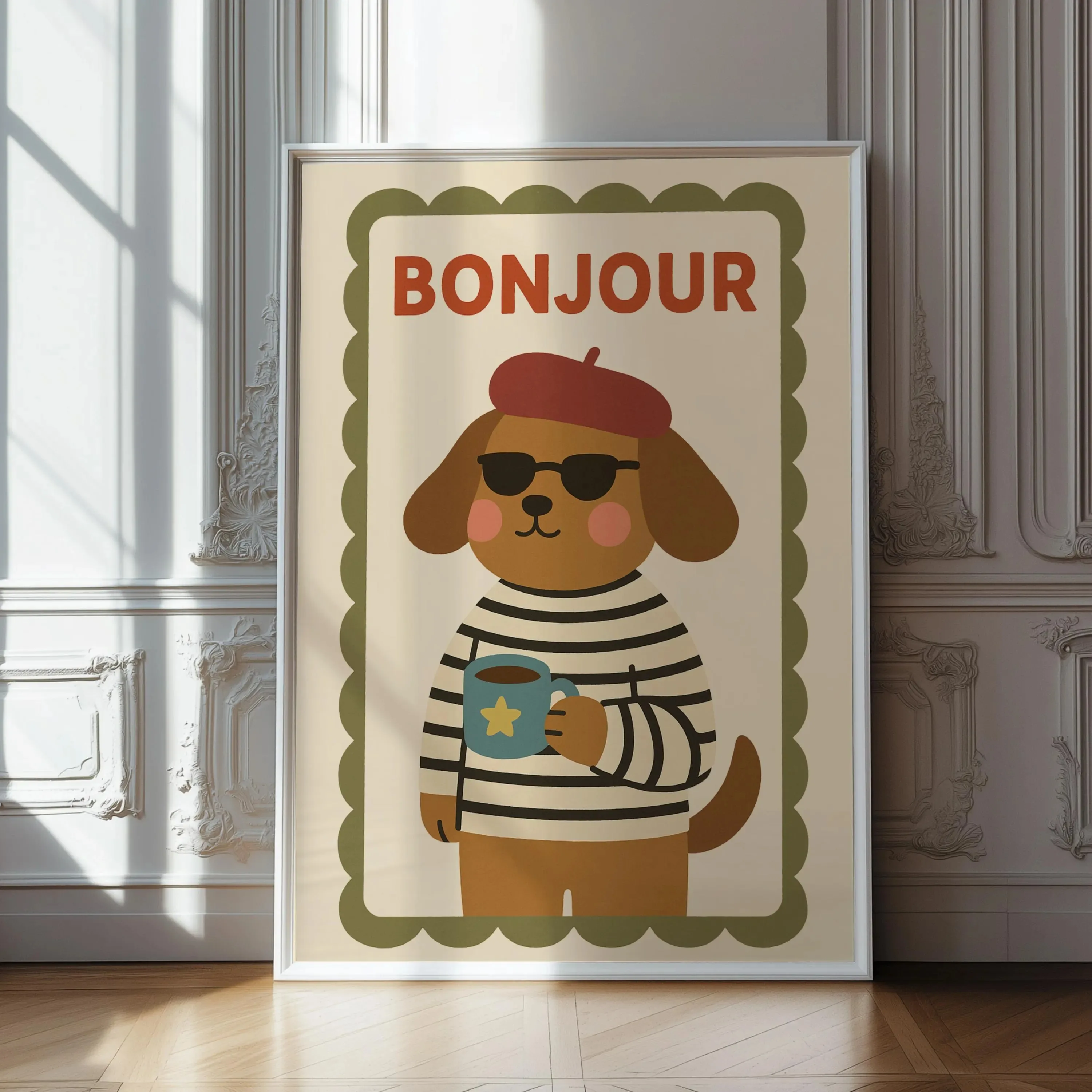 Retro Bonjour Hund Kaffee Lein – Kitchen Appliances Vintage Bewertung und Preis