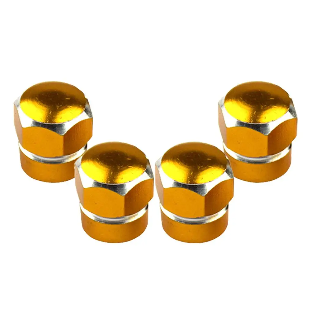 АЛЮМИНИЕВЫЕ ЗАМЕНА HEXAGON WHEEL TIRE RIM VALVE STEM CAPS Универсальные для большинства автомобилей/автомобилей/грузовиков/пикапов