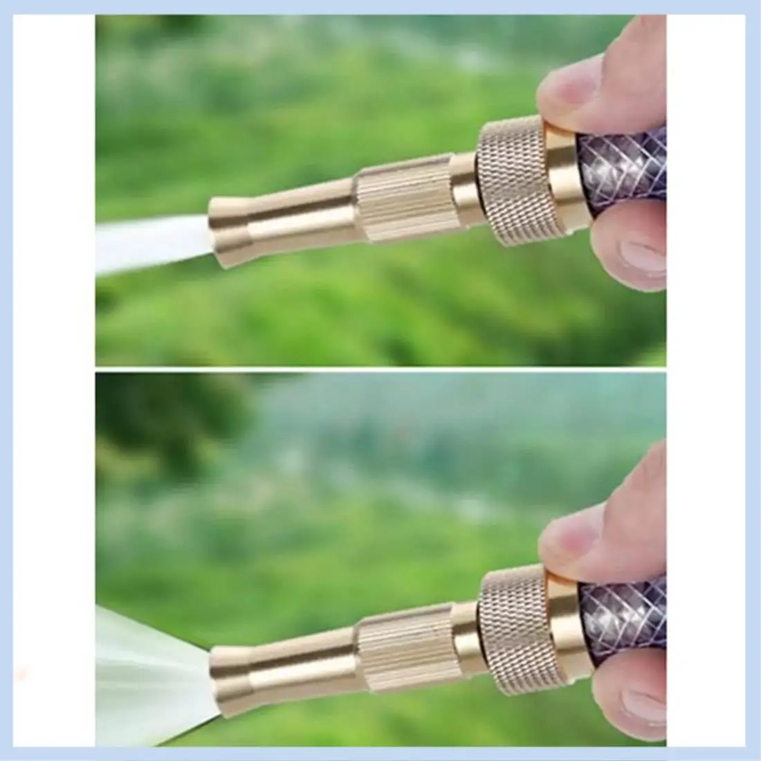 MLGB-Garden Water Hose Nozzle,Hose Sprayer Nozzle,High Pressure Brass Adjustable Twist Jet,For Washing Car,Glass,Floors,Etc