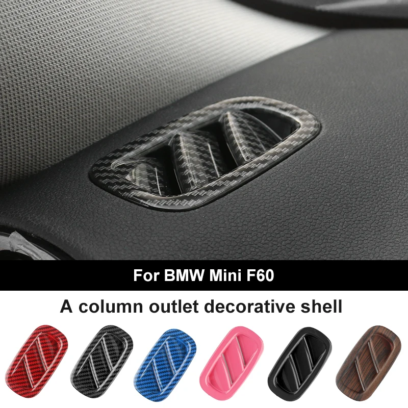 

2pcs Air Vent Outlet Cover Stick Shell for Mini Cooper F60 Countryman Clubman Auto Indoor Dashboard Decoration Car Styling