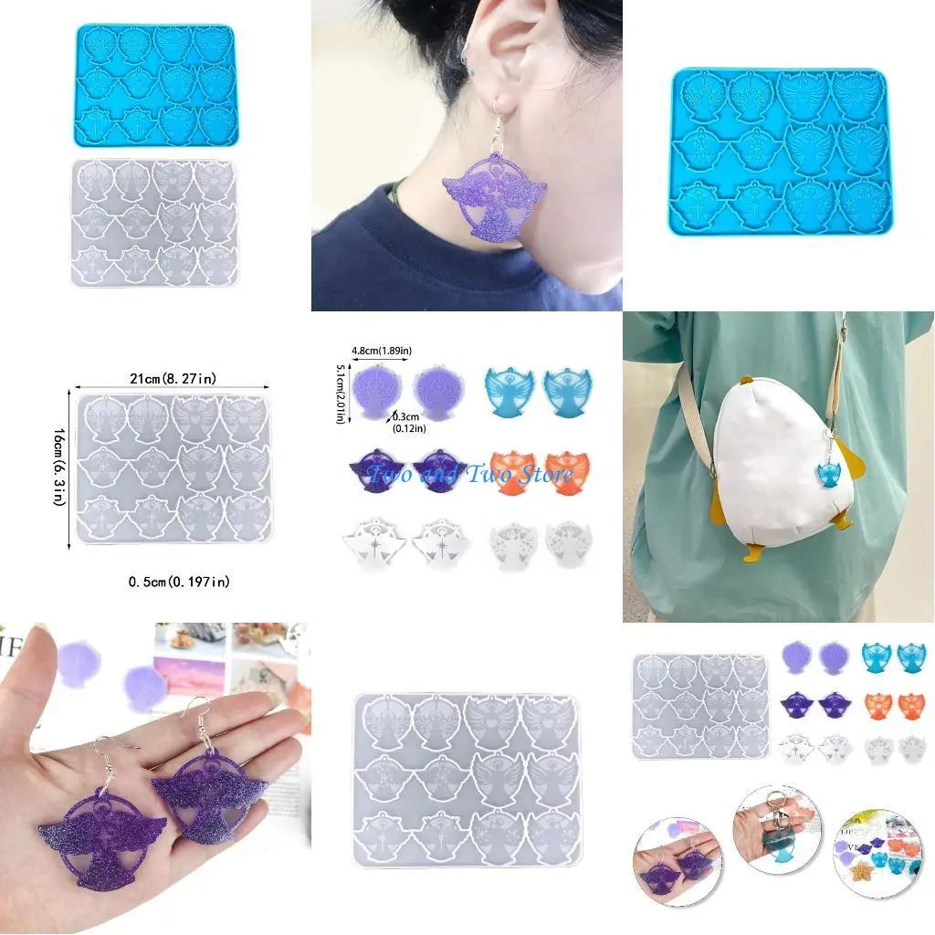 

HX6F Ангел Серьги Силиконовая Форма Ручной Работы Ожерелье Ювелирные Изделия Брелок Подвеска Плесень