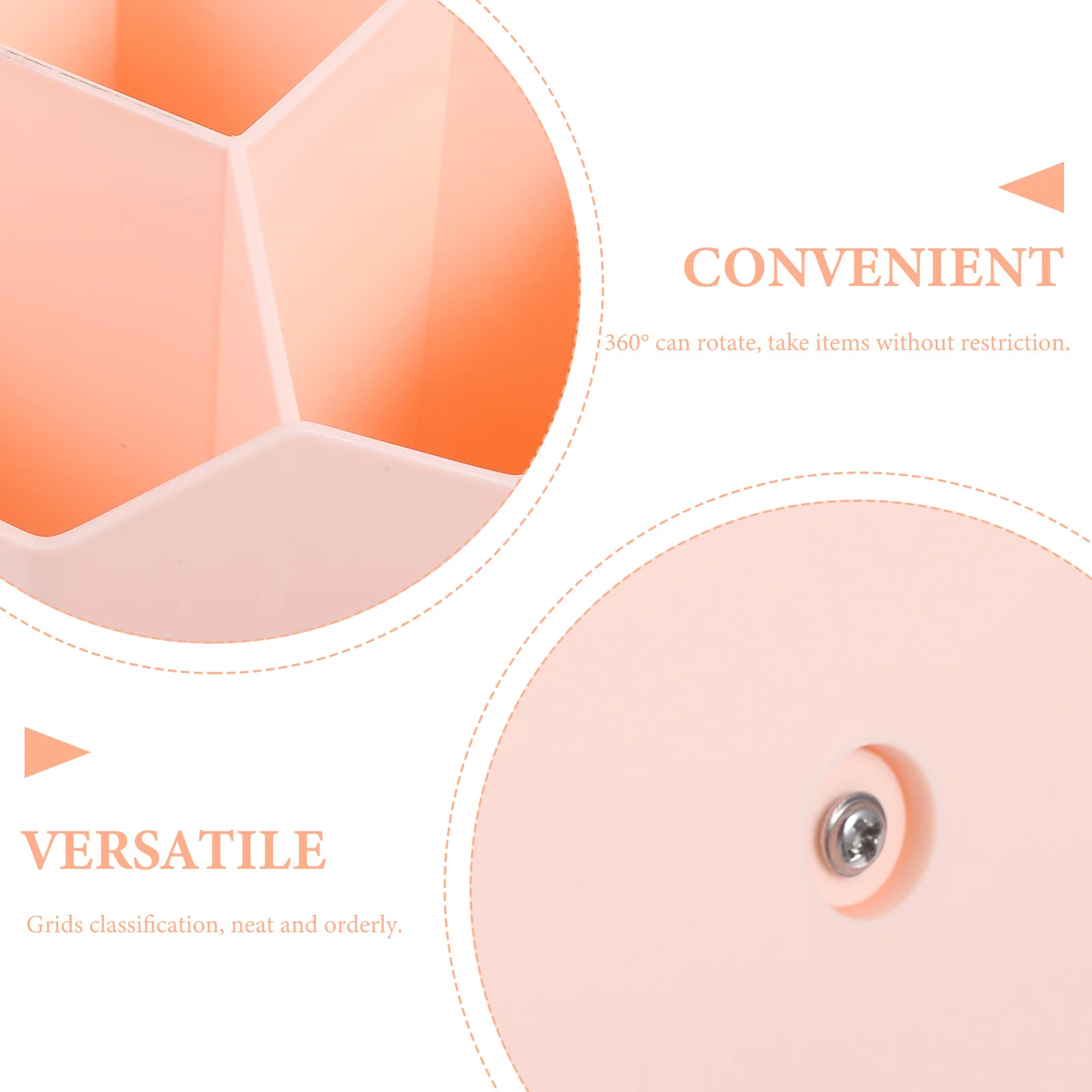 

Rotating Desktop Brush Holder Large Capacity Organizer Makeup Brush Pen Pencil Storage Box Stationary Organizer