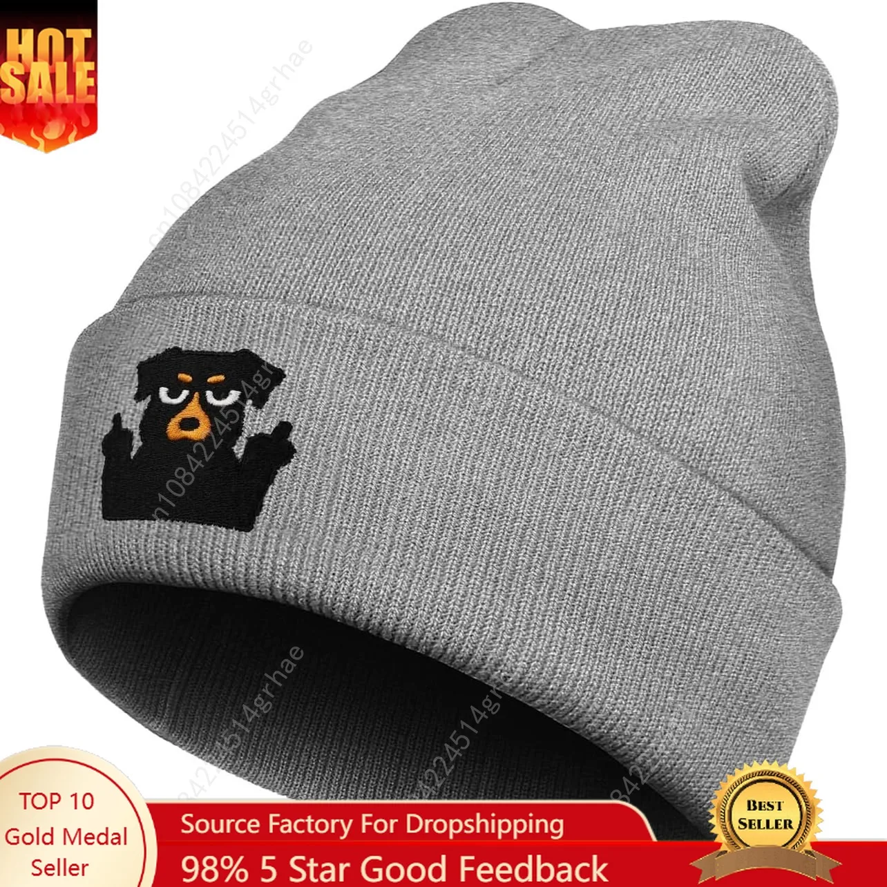 

Funny Embroidered Beanie Hat for Men and Women Cute Soft Washable Winter Cuffed Knit Cap Gifts