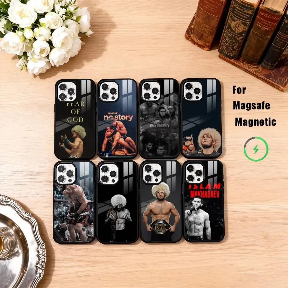 

Champion Boxing K-Khabib Phone Case For iPhone17,16,15,14,13,12,11 Plus,Pro Max Magnetic For Magsafe Wireless Charging