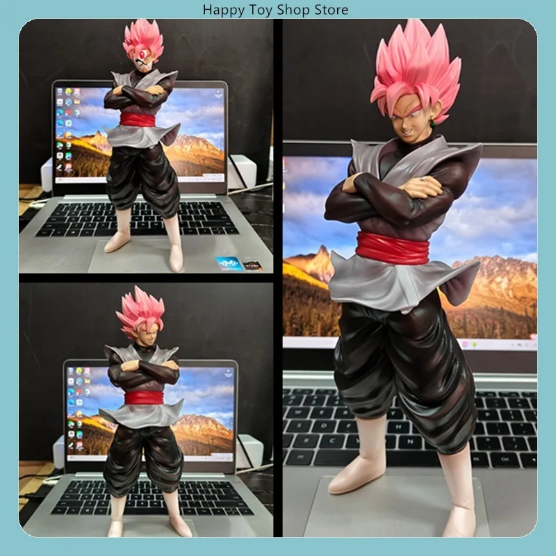 

27.5cm Dragon Ball Goku Black Zamasu With Face Mask Anime Figure Model Statue Collection Desktop Decoration Ornament Fans Toys