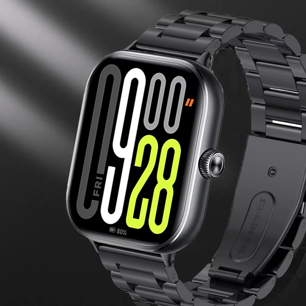 Metal Strap for Redmi Watch 5 Stainless Steel Replacement Bracelet for Xiaomi Mi Band 8/9 Pro Watchband Accessory Redmi Watch 4