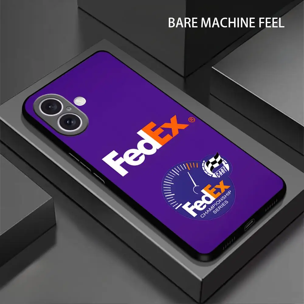 Fashion F-Fedex logo Phone Case For iPhone 16 15 14 13 12 11 X XR XS XSMAX 8 Plus Mini Pro Max Soft Black Phone Cover