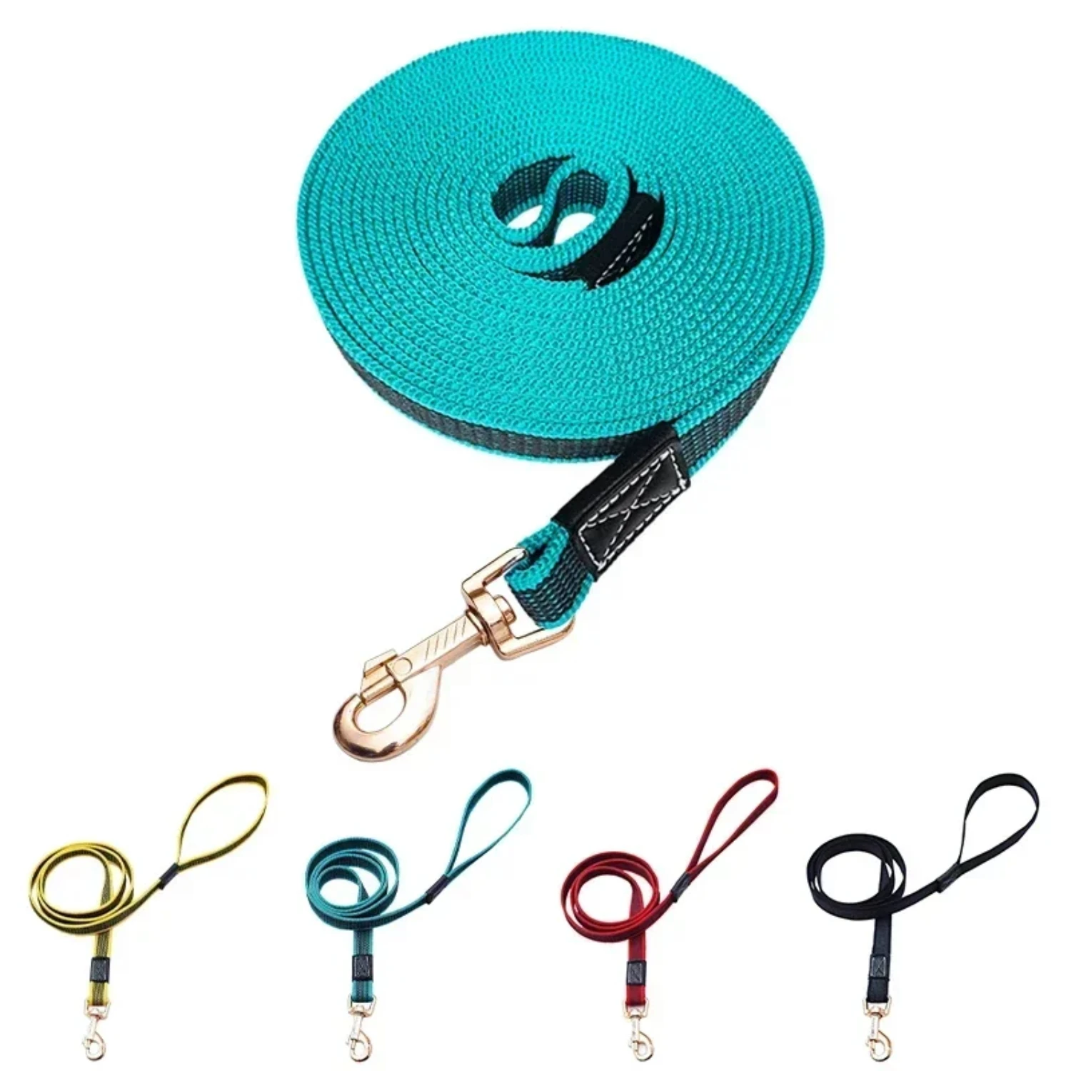 Long Dog Leash Lead Towing Rope Walking Training Strap Durable Strong Leashes Anti-slip Pet Traction Accessories 1.5M/2M/3M/5M