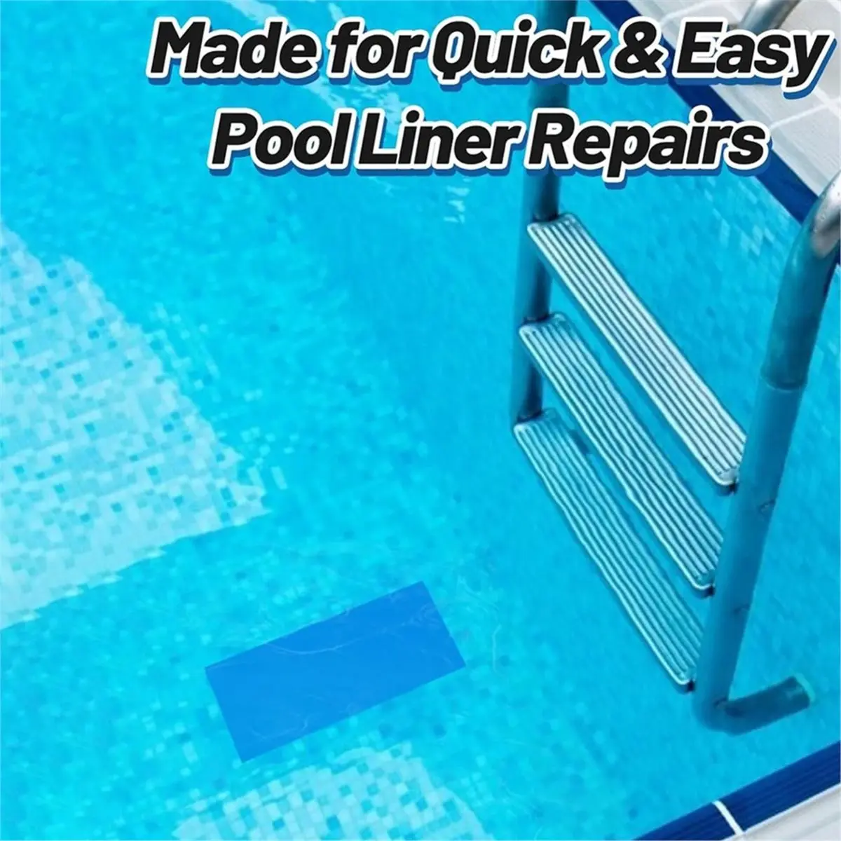4ft X 2.8ft Exlarge Pool Liner Repair Patch - Self-Adhesive Vinyl Patch Kit for in-Ground or Above Ground Pools