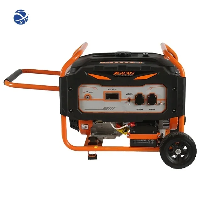 

#YUNYI AEROBS Household Portable Ac Single Phase 8kva 8kw 8000w Petrol Engine electrico Power Gasoline Generator