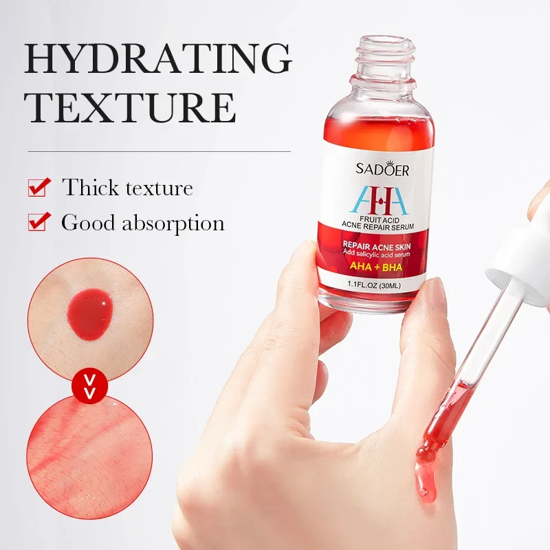 

30ml Fruit Acid face Serum Moisturizing Shrink Pores Hydrating Nourishing firming Oil-control Spot Removing Skin Care