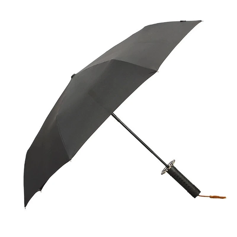 Vintage Classic Samurai Katana Master Sword Automatic Rain Umbrella Man Women Luxury Windproof Japanese Sun Parasol Portable