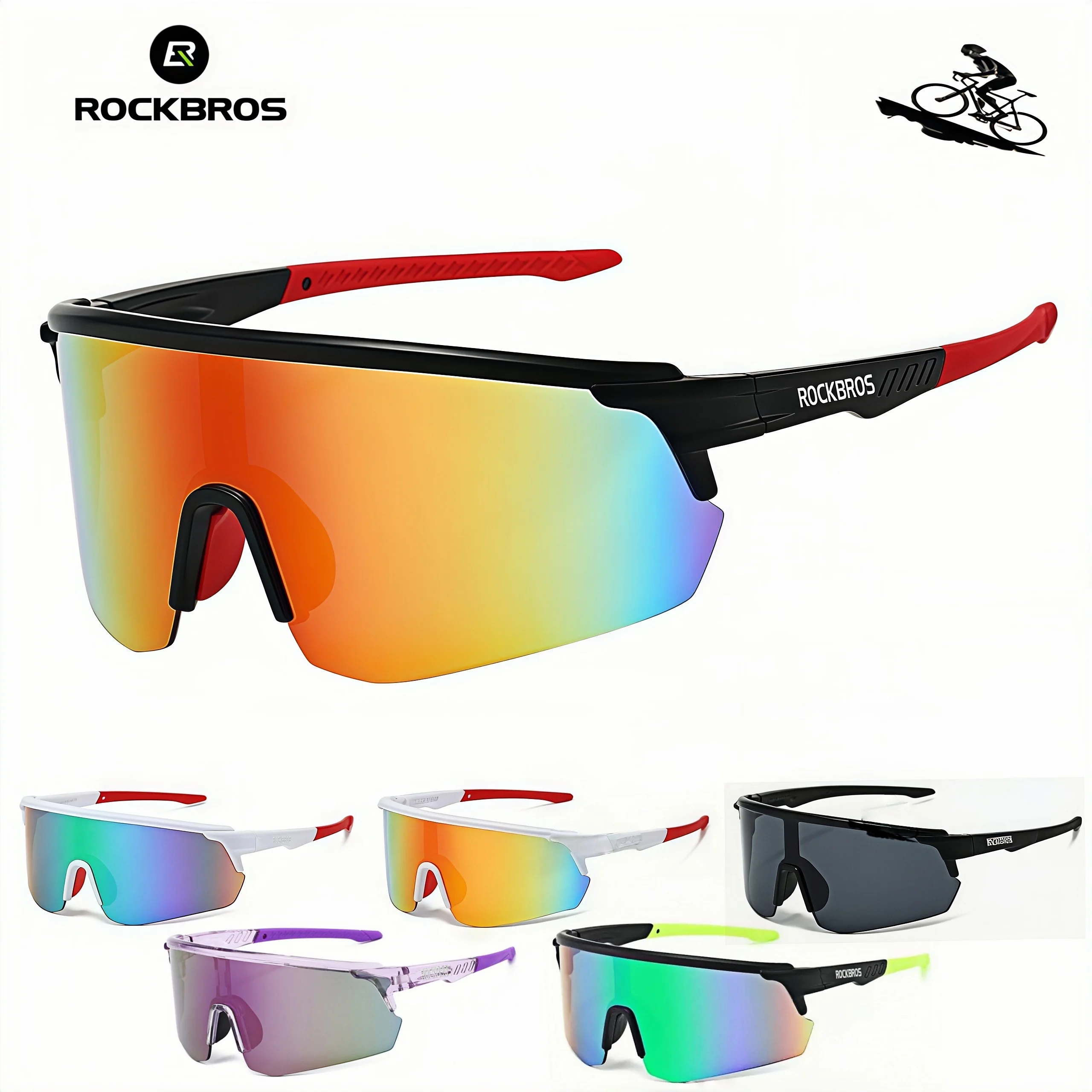 ROCKBROS New Outdoor Cycling Sunglasses Men MTB Bike Glasses Sports Hiking Mountain Climbing Women Bicycle Cycling UV400 Goggles