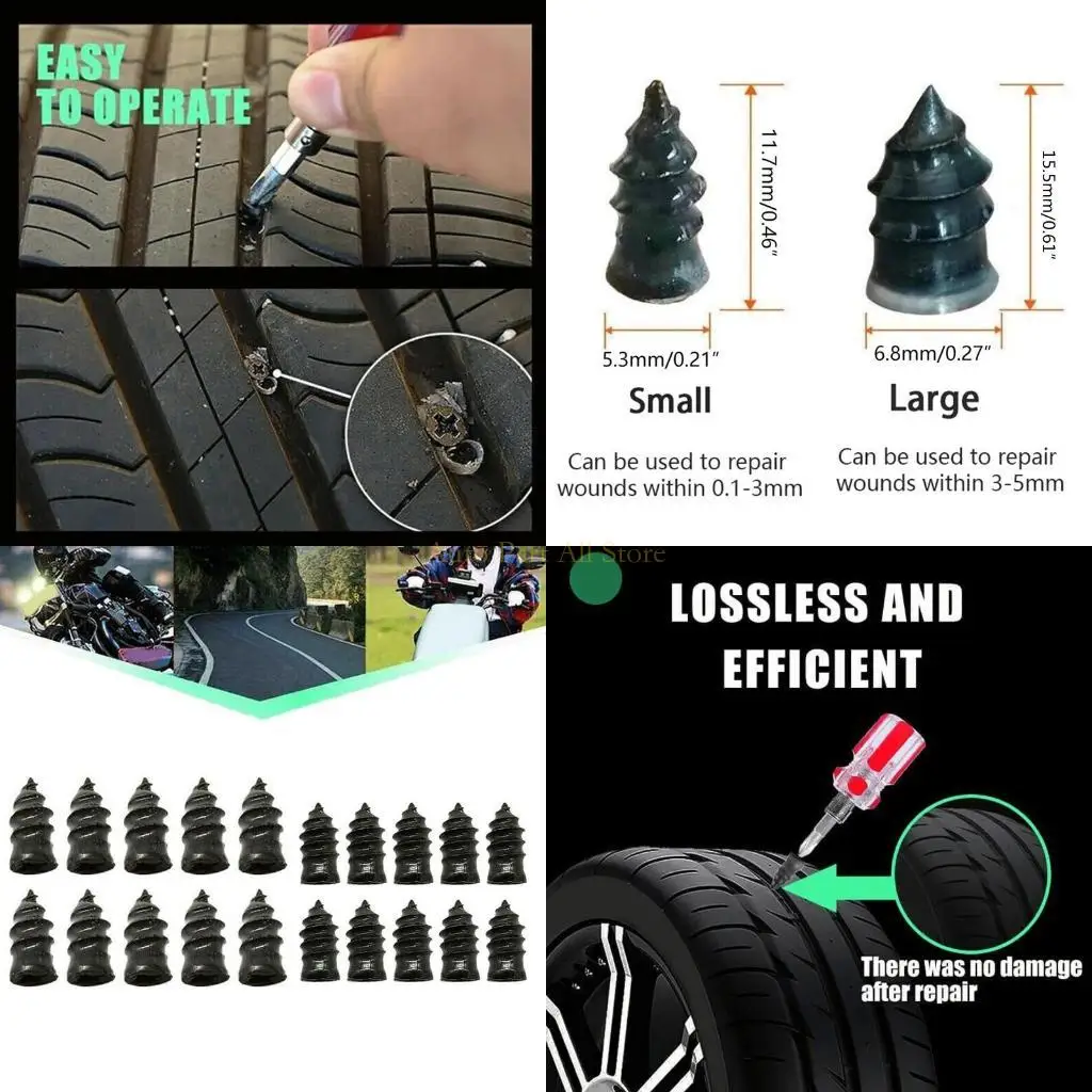 

J0MA 20x Rubber Plug Tire Repair Car Truck Emergency Car Puncture