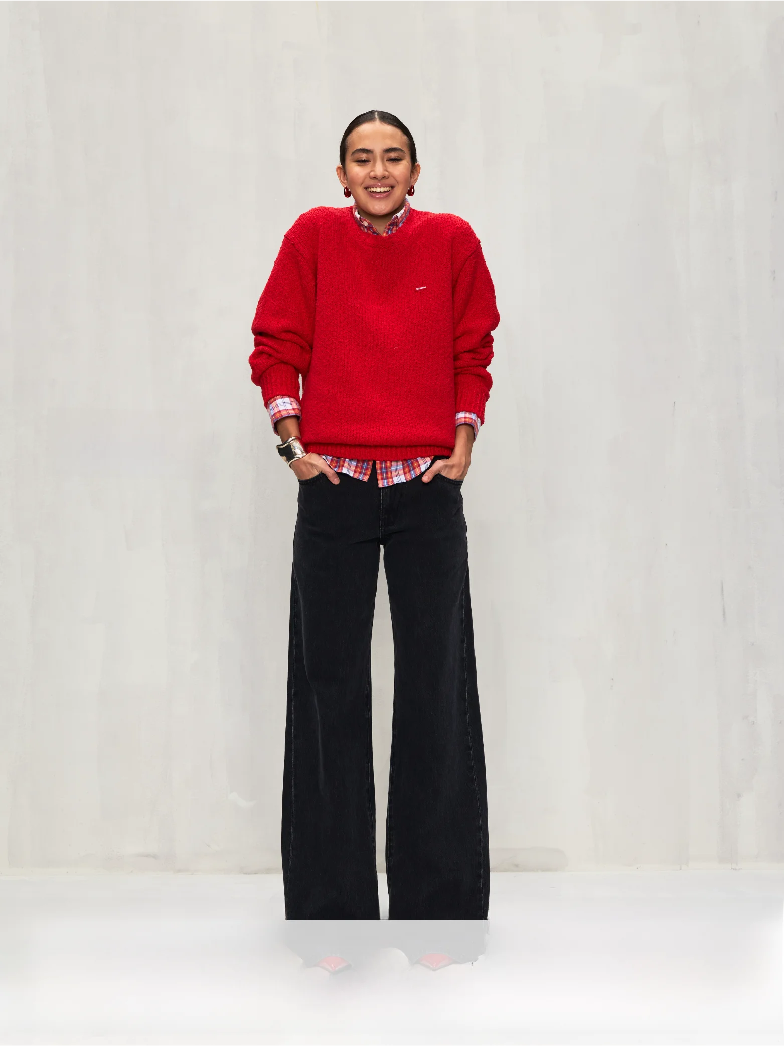 

OU A3 Свободные повседневные широкие джинсы Винтажные потертые джинсы Bla Повседневные свободные посадки с высокой талией Four Seasons Молодежные джинсы Bla