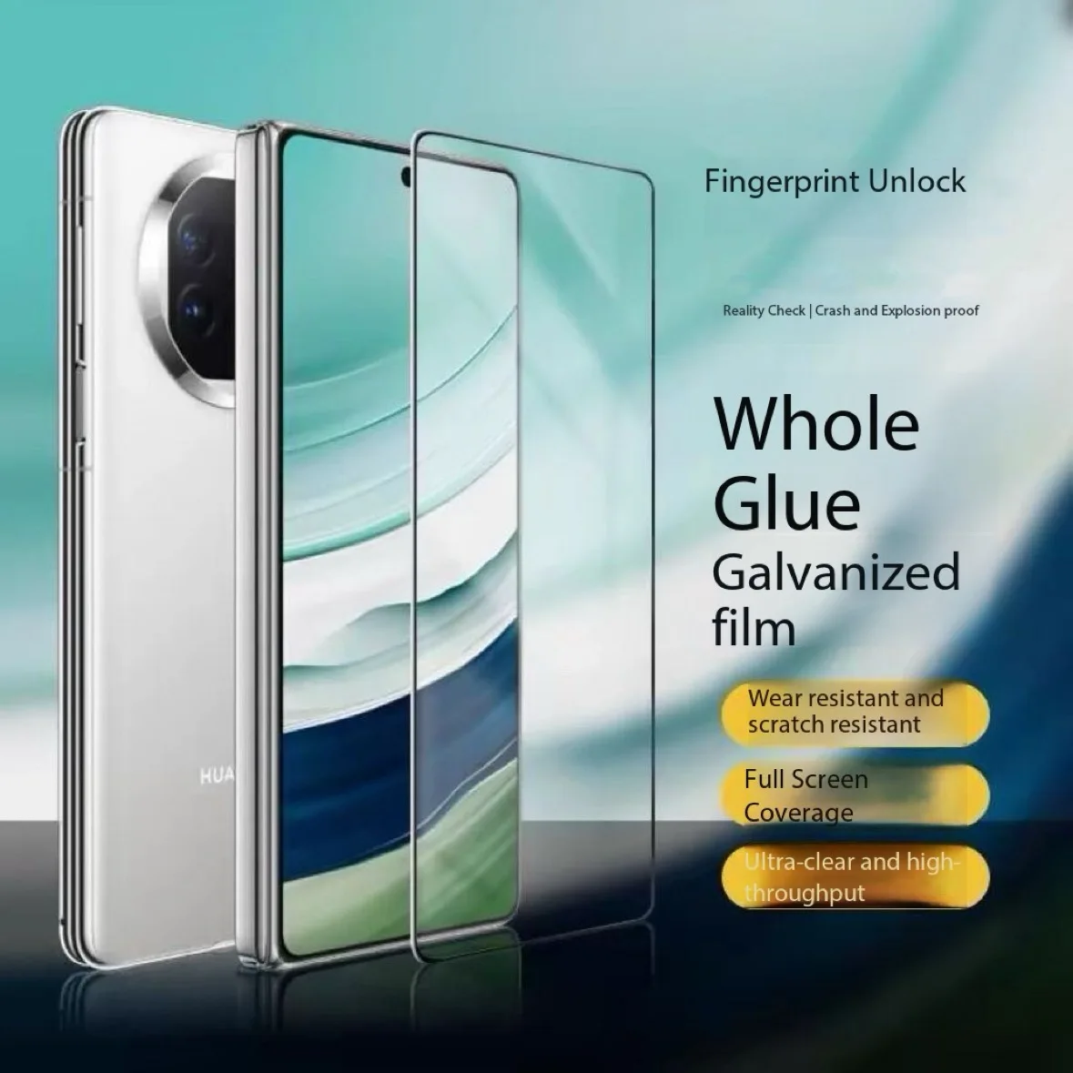 2Pcs Tempered Glass For Huawei Mate 30 40 50 60 70 80 Pro Max P30 P40 P50 P60 Pura 70 80 Pro Ultra Air all glue Screen Protector
