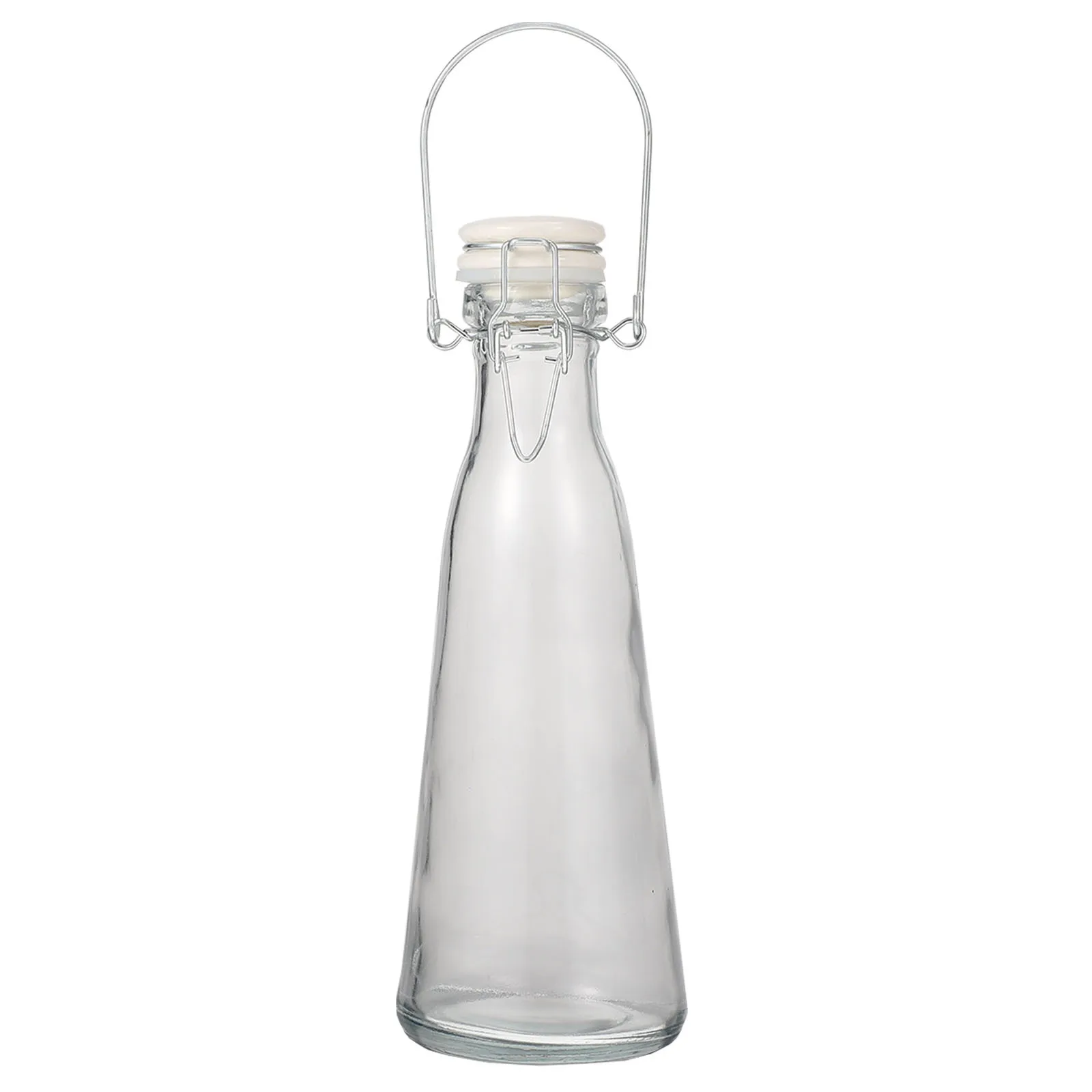 Botella de vidrio transparente para bebidas, botella de leche, contenedor de jugo, reutilizable, resistente a impactos, adecuado para Bar en casa, 2 uds.