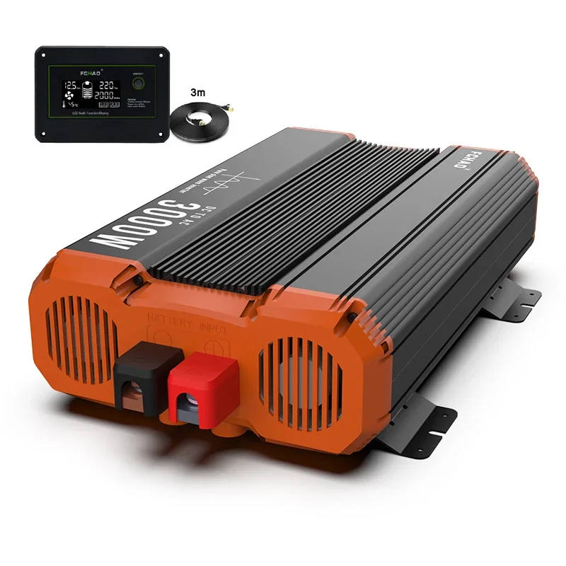 12v 24v 48v to 220v 230v 2.5KW 3KW 1500W Pure Sine Wave Solar Power Inverter Home Power Supply Car 3500w Inverters & Converters