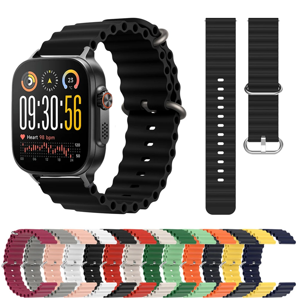 Correa para Realme Watch 5/S2 smartwatch deporte silicona océano cinturón pulsera correa Realme Watch 2/3/S/3 2 S pro 22mm correas de reloj
