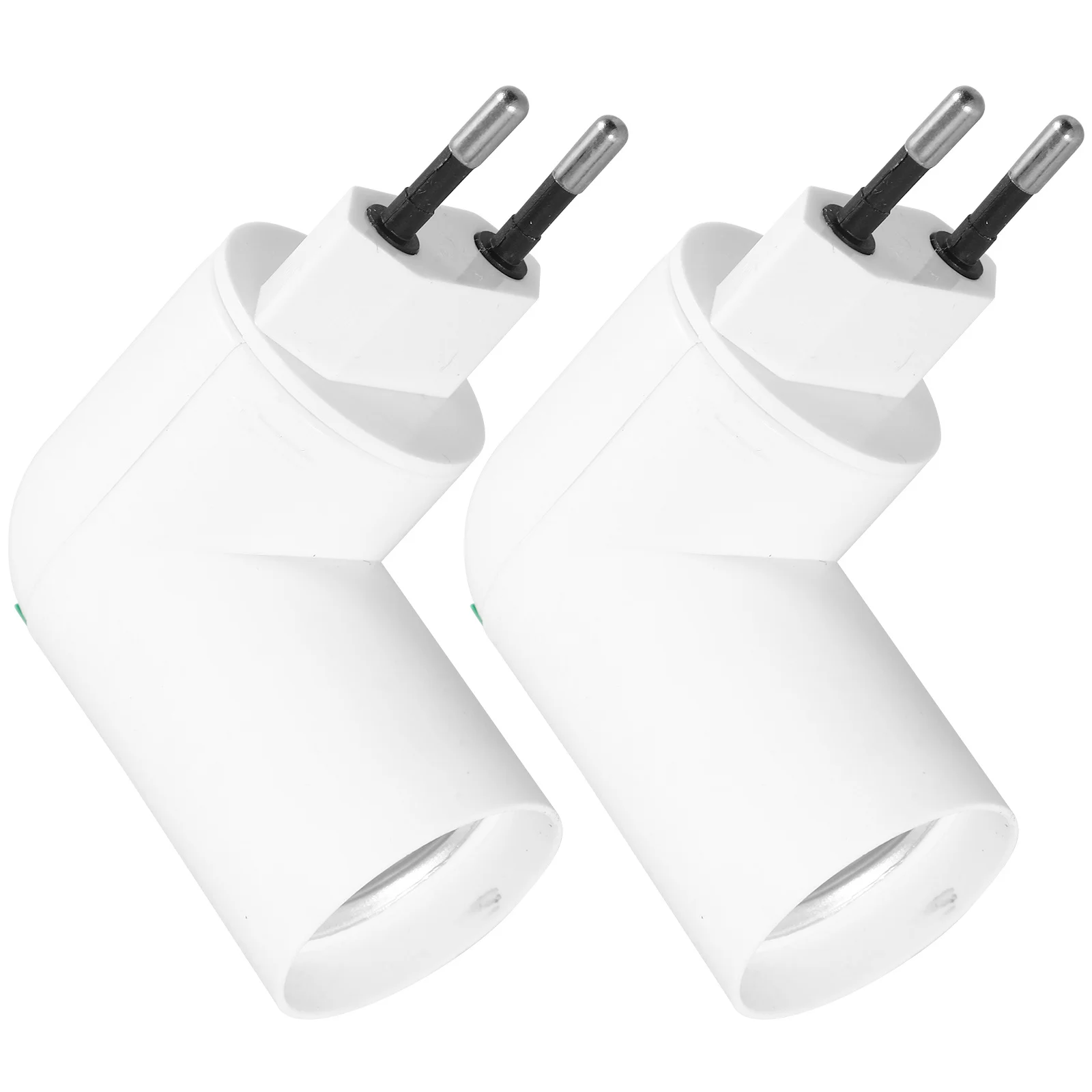 

2Pcs Light Socket Converter E27 Plug in Light Socket Adapter for Photography Home Workshop Garage Bulb Holder Outlet Plug