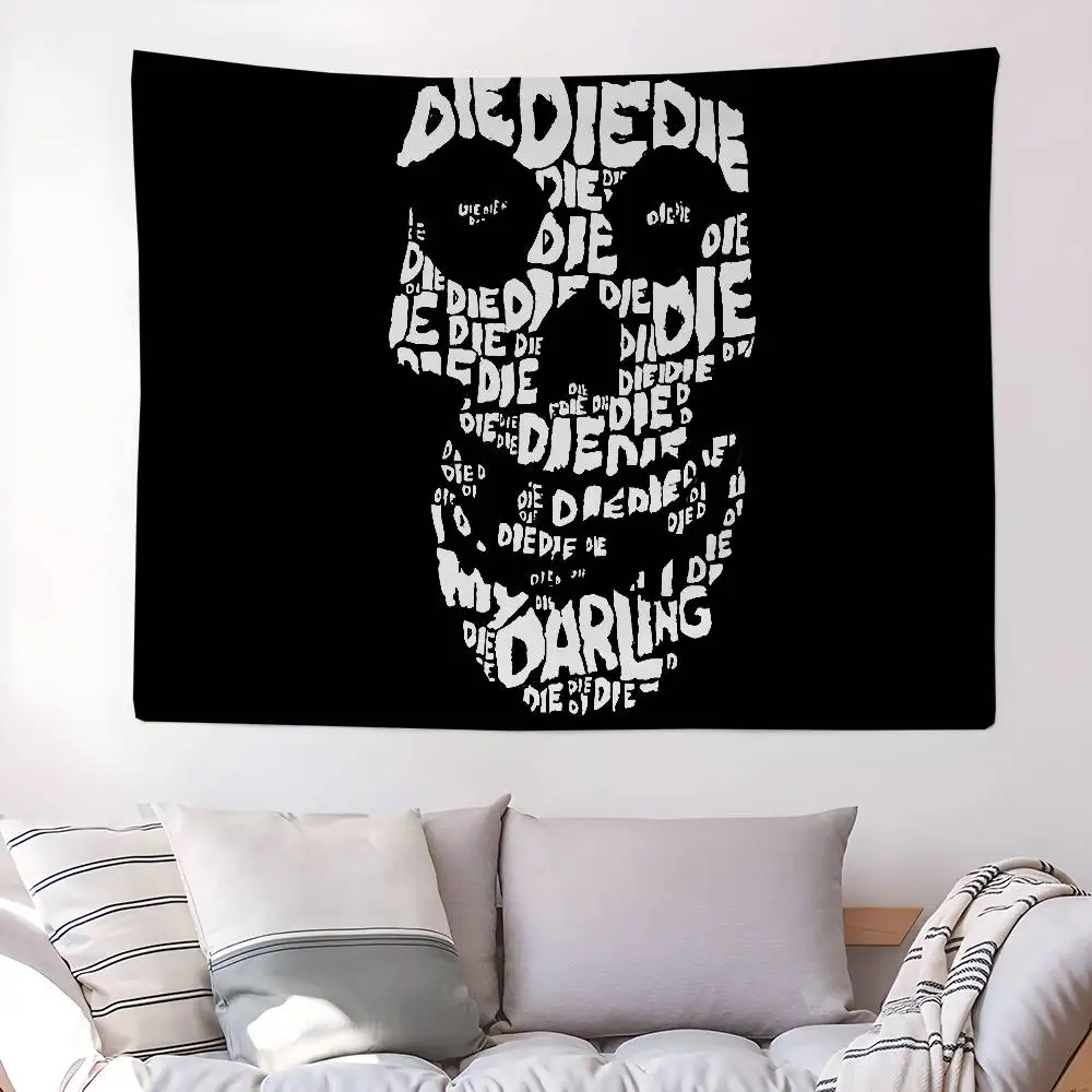 

Die My Darling Misfits большой настенный гобелен с принтом, художественная научная фантастика, домашний декор, одеяло