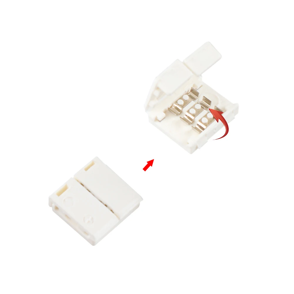 5pcs/lot ,free soldering 10mm 3pin L shape PCB Board Connector for 5050 RGB LED Strip L Shape RGB LED Connector,free shipping