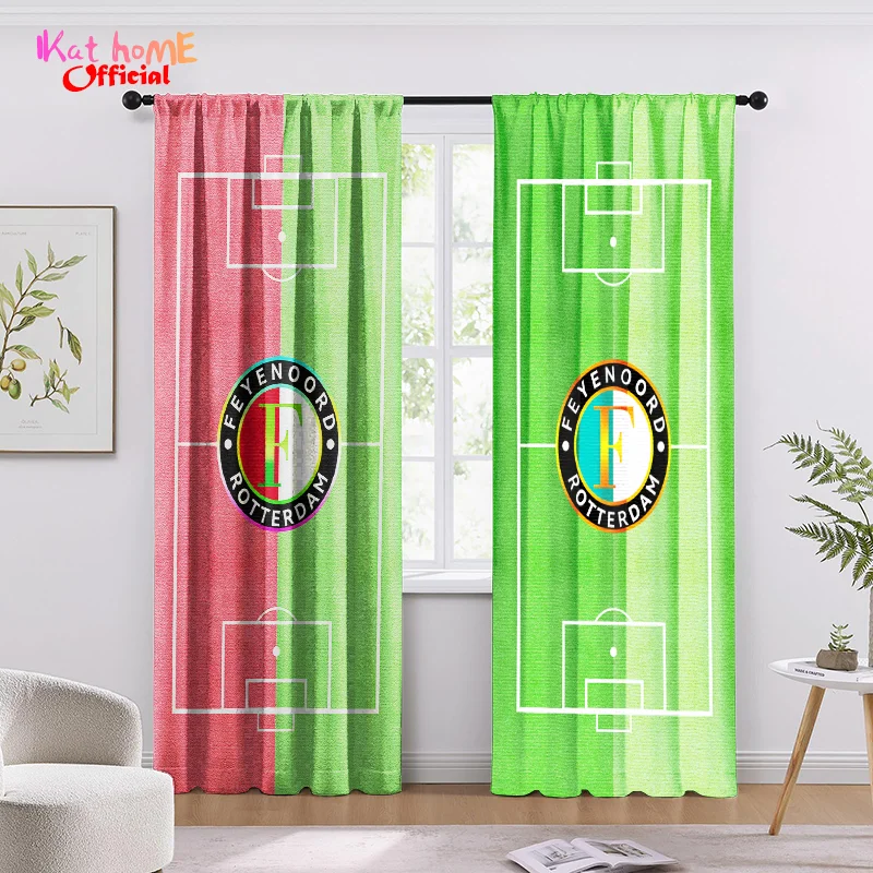 Feyenoord Football Field Window Curtains Living Room Blackout Curtain Bedroom Kitchen Bathroom Office Meetingroom Home Decor New