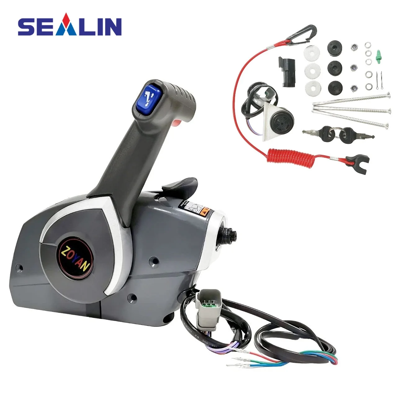 

5006180 Outboard Remote Control Box for BRP Johnson Evinrude Side Surface Mount Outboard Engine with Lifting Switch Boat