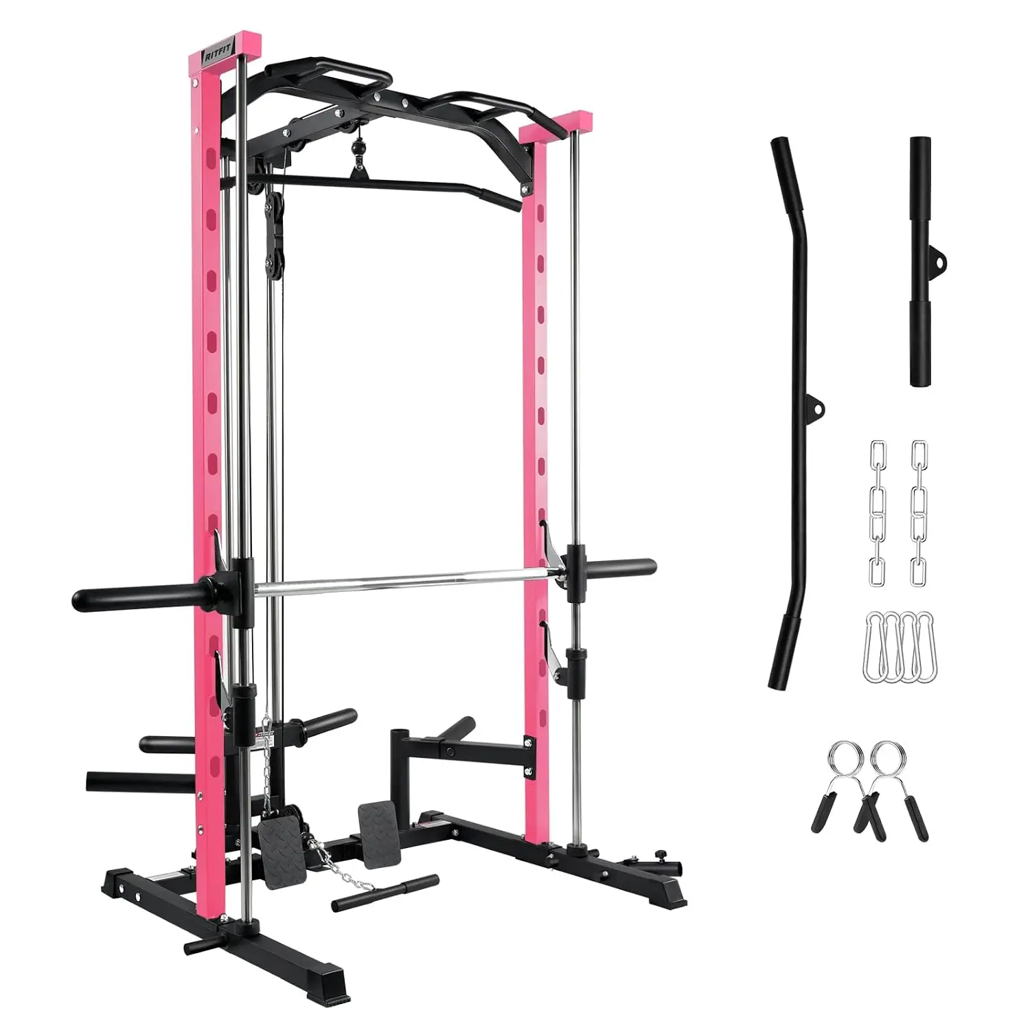 Smith Machine Power Rack with LAT-Pull Down System, Custom