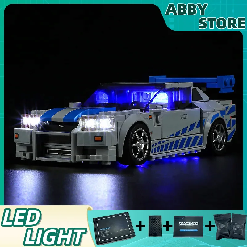 

DIY светодиодный набор для LEGO 76917 скорость чемпионов Skyline светильник Car (только GT-R, без модели блоков)