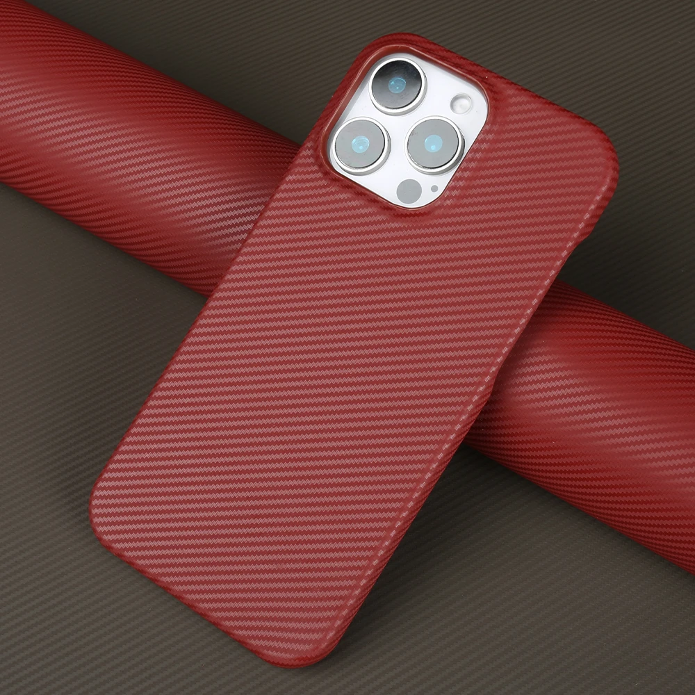 Luxury Genuine Leather Case For iphone 16 Pro Max 15Pro 14ProMax 13 12 11 Cases Carbon Fiber Pattern Phone Cover Phone Shell