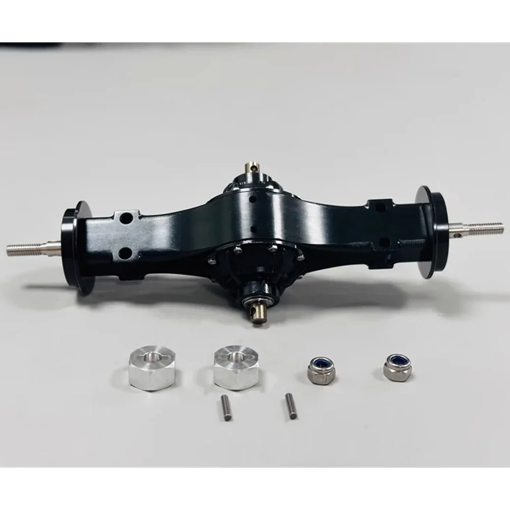 1 Set Simulatie Metalen Achteras voor 1/14 Tamiya RC Truck Auto Voor Scania 770S Voor Volvo FH16 Voor MAN DIY Onderdelen Speelgoed