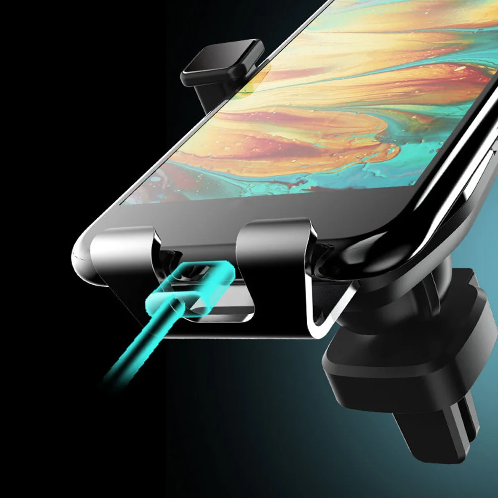 

Car Air Vent Phone Holder Universal Mount Secure Cellphone GPS Navigator Stand Horizontal Vertical Position