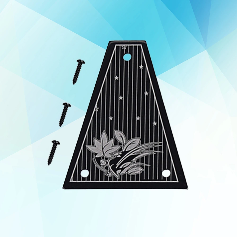

Black Flower Triangle Iron Guitar Accessories Dual-Resonance Configuration S-01