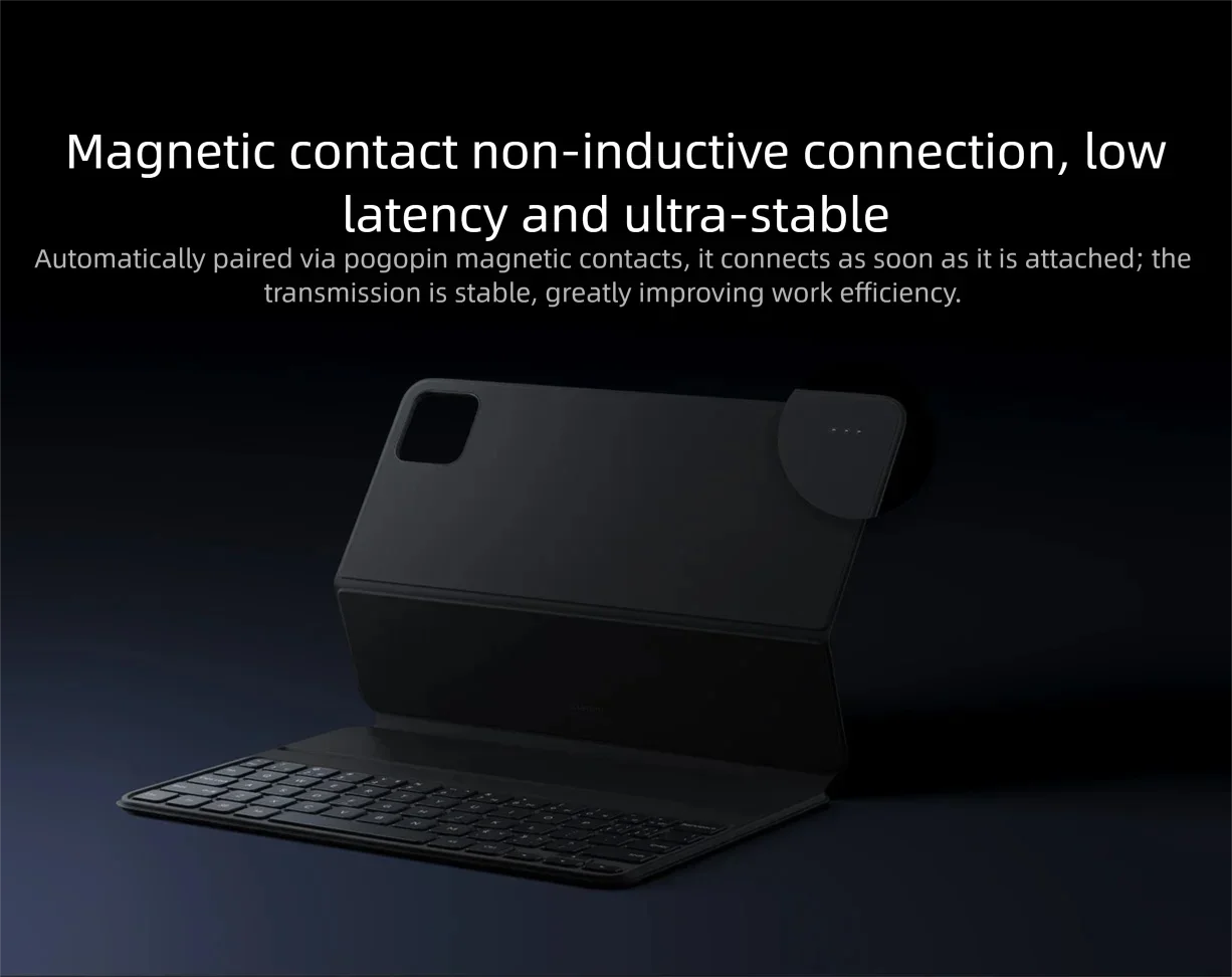 2026 New Original Xiaomi Pad 8 / 8 Pro Keyboard Case English 64-key For Mi Tablet 8 / 8Pro Magnetic Keyboard PU Protective Cover