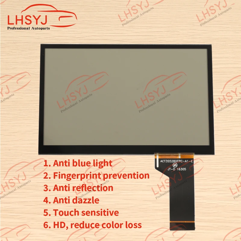 Tela táctil para o jogador dos multimédios do carro, tela de vidro, rádio peças, MIB, STD2, 682, 200, TDO-WVGA0633F00039, WVGA0633F00045, 6.5\