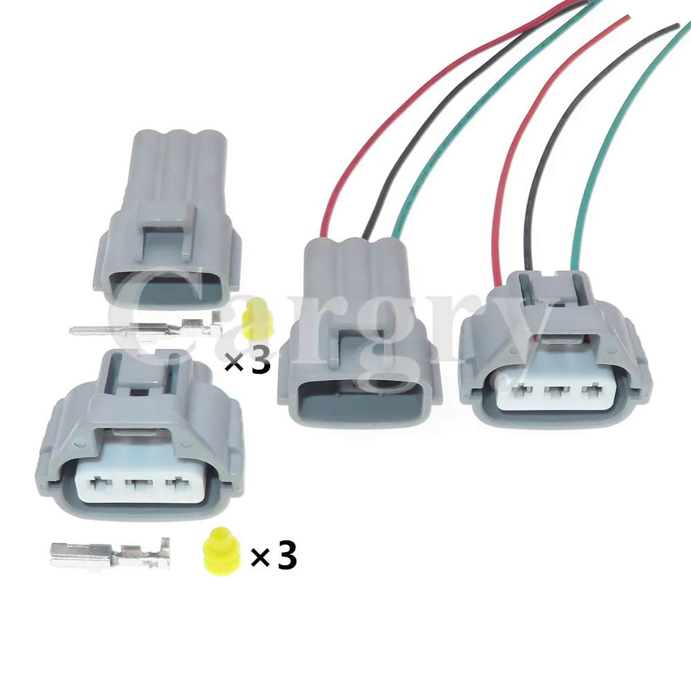 

1 Set 3P 90980-11020 90980-11607 AC Assembly Car Waterproof Electric Cable Sealed Socket For Toyota Automobile Wire Connector