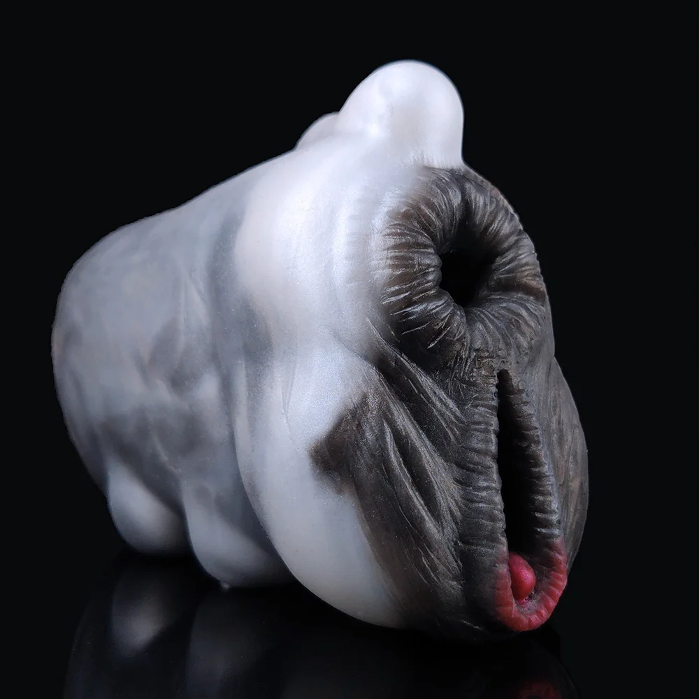 YOCY Fantasy Men Masturbators Realistic Animal Stroker Dual Channel Cow Masturbation Cup Anal Pussy Sex Toy For Adult 18+