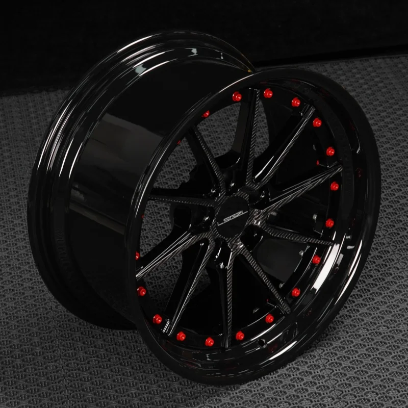 Rines de Aleación Forjada con Diseño Cóncavo Profundo de 16-26 Pulgadas, Rines de Fibra de Carbono para Autos Urus Gtr para BMW Adui C8 5x114.3 5x112 6x130