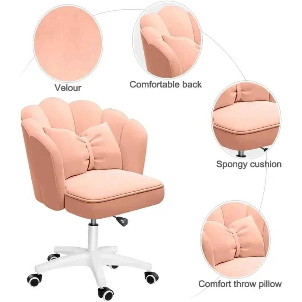 Height Adjustable Chair Makeup Chairs Computer ChairsRelaxing Chair Office Modern Fabric Home Butterfly Chairs Furniture