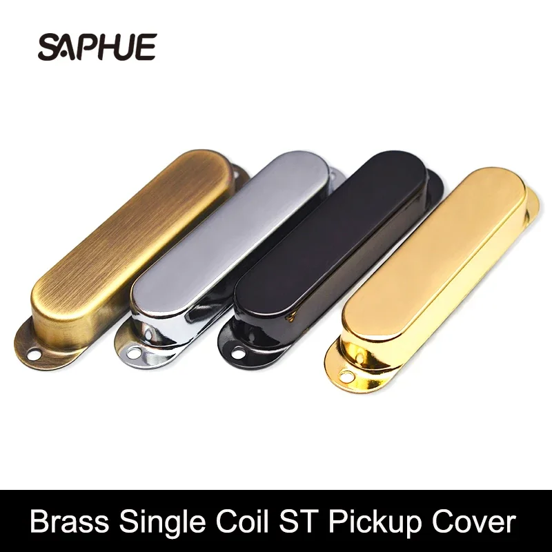 2Pcs Brass Single Coil Pickup Cover Sealed Pickup Cover ST Pickup Cover Brass Multi Colour