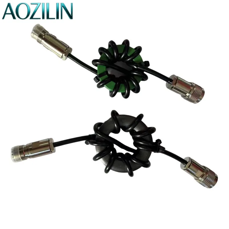 AOZILIN HF Shortwave Choke Balun 1.8-50MHz 1:1 Current Balun High Power FT8 Anti-Interference Nickel Zinc Ferrite Core