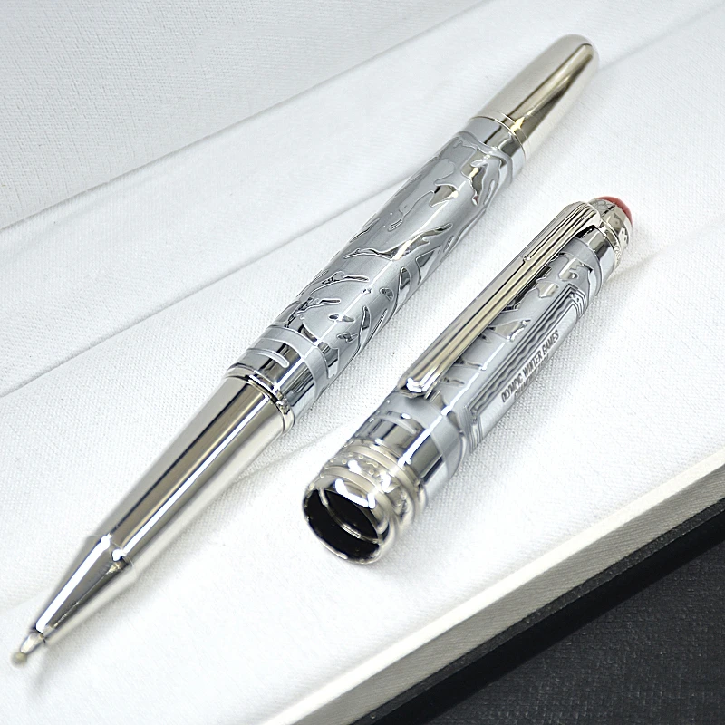 luxury Silver 163 MB ballpoint pen / Roller ball pen / Fountain pen business office stationery New Arrival ball pens Gift