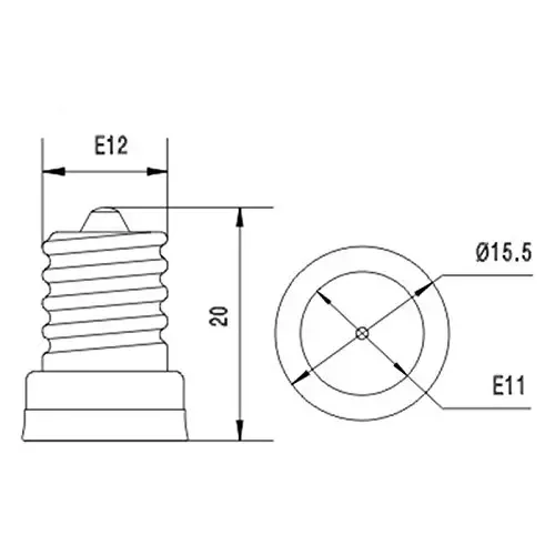 Imagem -06 - Incandescente Halogênio Cfl Lâmpada Led Soquete Adaptador Titular da Lâmpada E11 a E12 E12-e11 Mini Candelabro Pcs