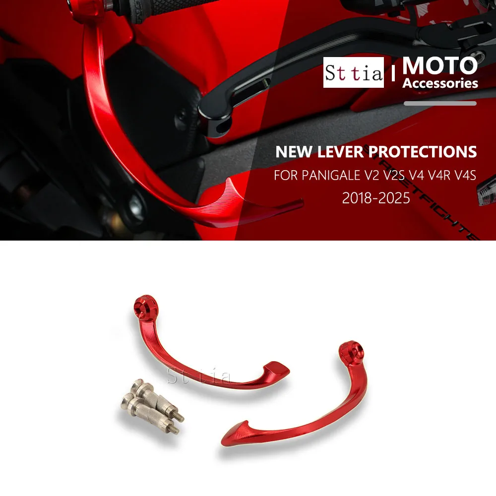 

Защита тормозных ручек PANIGALE V2 V4 для мотоциклов Ducati Panigale V2S V4S V4SP 2018-2025, защита рычагов тормоза и сцепления с ЧПУ